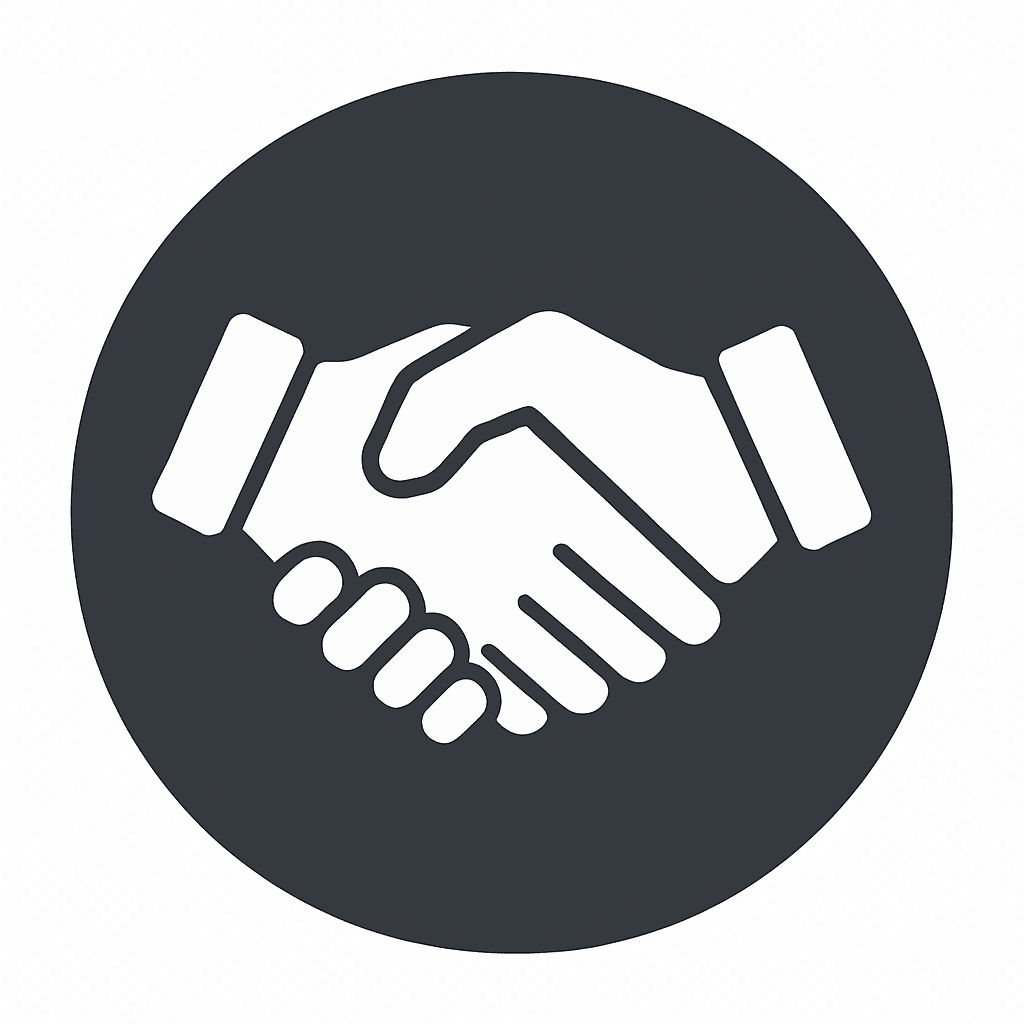 handshake icon representing integrity
